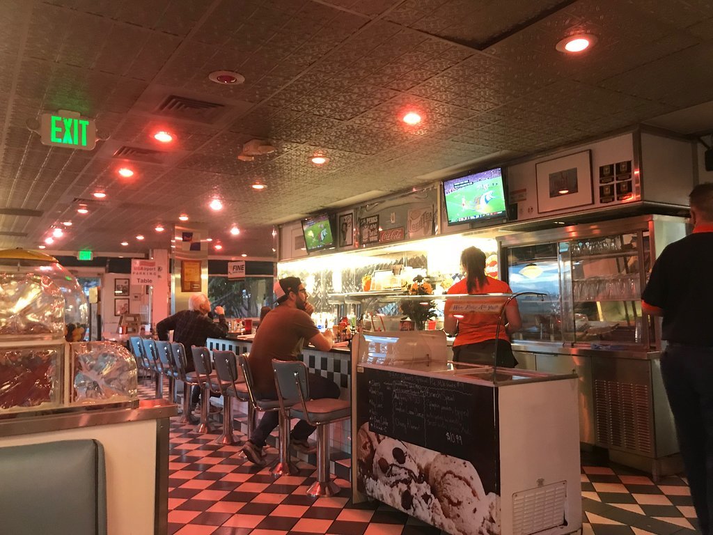 Interior of Moonlight Diner